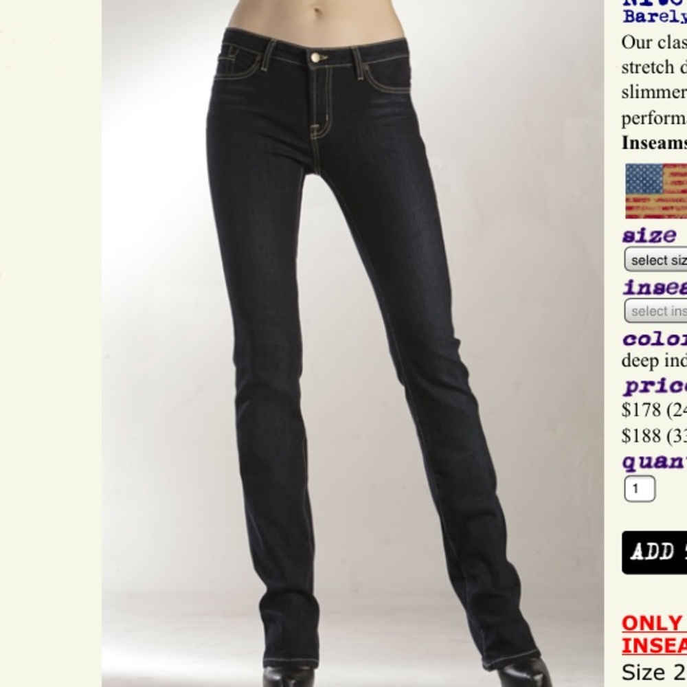 Tall designer jeans!